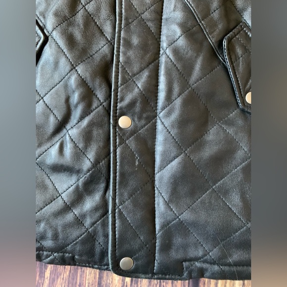 Smart Range Men's Long Sleeve Full Zip Button Black Leather Jacket 3XL - Picture 4 of 12